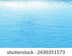 Light reflection Beautiful wave pattern on the ocean surface. Blue background