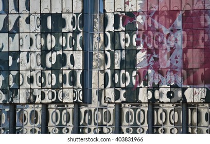 Light reflection from windows as a decorative abstract background