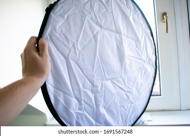 Light Reflector 5in1 Disc Photography Multi Studio Photo Diffuser Round White  Side