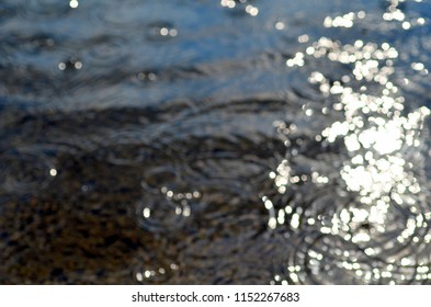 Light Reflexes Rain On Water Stock Photo 1152267683 | Shutterstock