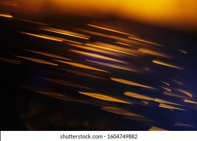 Light Refracted Through A Prism Abstract Blurred Background