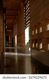 Light and shadow in Corridor Riyadh KSA