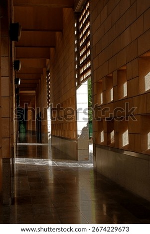 Light and shadow in Corridor Riyadh KSA