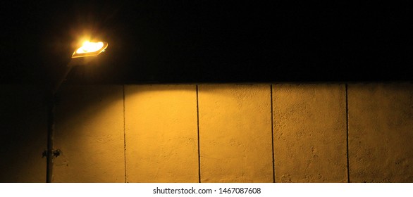 light shadow in a wall