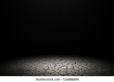 Light shining down on dry ground background. - Shutterstock ID 526888684