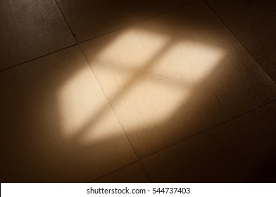 Light Shining Through Church Window Onto Floor, Concept