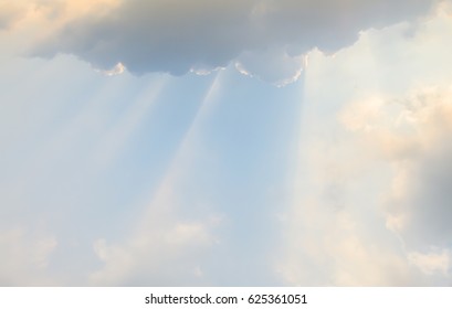 Light  Shining Through The Clouds