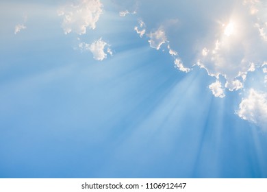 Light Shining Through The Clouds, Beautiful Sky