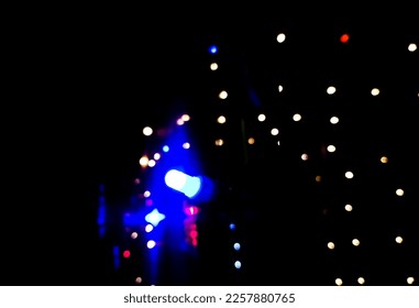 Light sparkle on black background. bokeh texture on black background. Celebration concept. - Shutterstock ID 2257880765