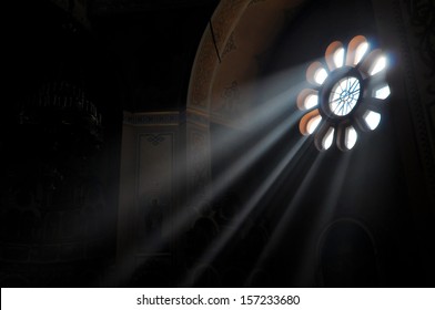 Light Stream Through Window