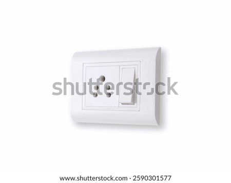 light switch isolate on over white background, socket, switch