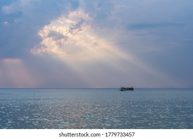 the light that floated through the clouds and the boat that stayed under it