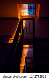 light through the window inside dark space 