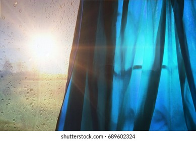 Light through windows and curtains

