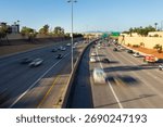 Light Traffic on Loop 101 Freeway in Phoenix, Arizona