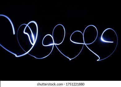 Light trail in different shape.