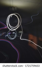Light trail effect in dark