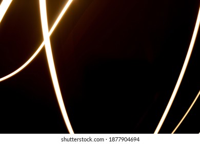 light trails made with flash