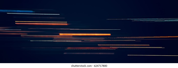 Light Trails On Dark Background