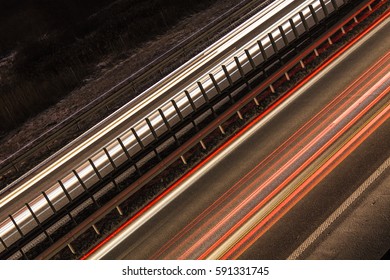 Light Trails On The Street