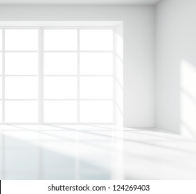 Light White Room With Big Window