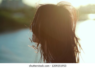 in the light with a wind