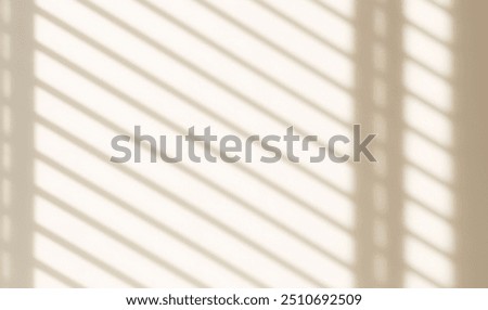 The light from the window blinds on the wall, the shadow lines from the curtain, blurry shadows and silhouettes.