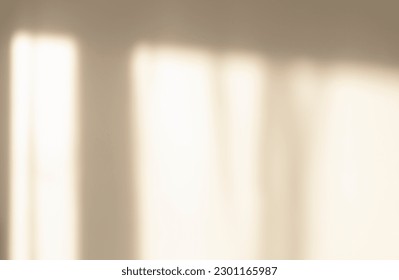 The light from the window shines on the white wall, the shadow from the curtain, blurry shadows and silhouettes on the wall. - Powered by Shutterstock