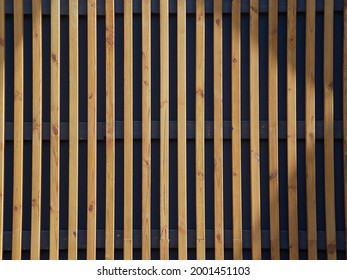 Light Wood Slats As Texture And Background