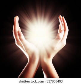 69,359 Cupped Hands Light Images, Stock Photos & Vectors 