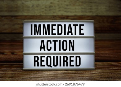 Lightbox with text 