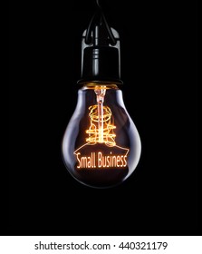 Lightbulb Small Business Concept