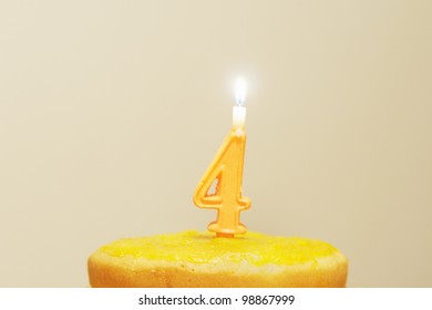 Lighted Birthday Candle