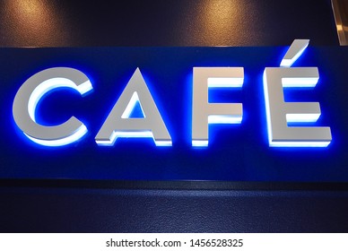 Lighted cafe sign in the board - Powered by Shutterstock