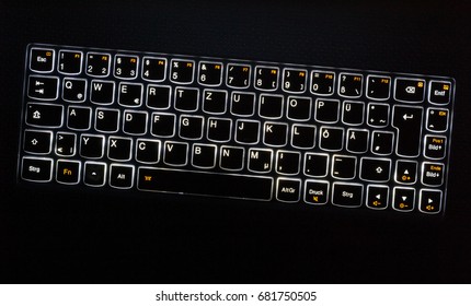 Lighted notebook keyboard macro concept.