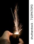 Lighter on the black background
