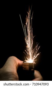 Lighter on the black background