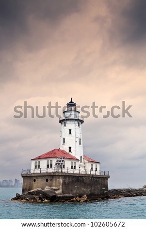 Similar – Image, Stock Photo Lighthouse with a dramatic cloudy Sunrise