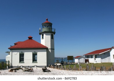 Lighthouse At Alki Beach, Seattle