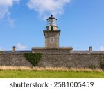 Lighthouse of Barneville-Carteret, Cotentin peninsula, Normandy, France