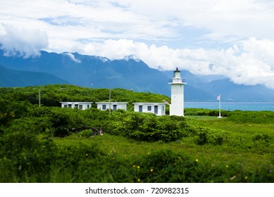 Lighthouse at the bay in Taiwan
