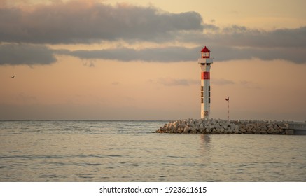 A lighthouse in Cannes, France