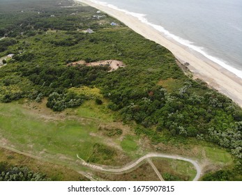 Lighthouse Cape Cod Aerial By Drone