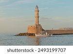 The lighthouse of Chania, Greece