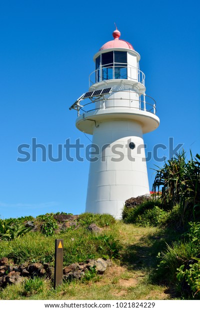 Lighthouse dating from\
1884 at Double Island Point in Great Sandy National Park in\
Queensland,\
Australia.