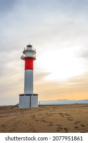 A lighthouse in the Delta de l'Ebre Natural Park - Shutterstock ID 2077951861