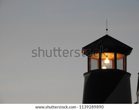 Lighthouse at dusk