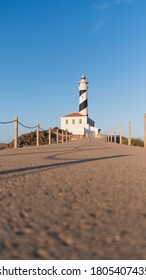 Lighthouse at the end of a road