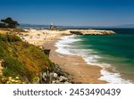 Lighthouse Field State Beach and Salt Rock, Santa Cruz, California, United States of America, North America