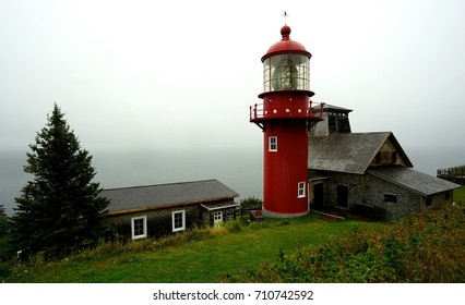 lighthouse in the fog
